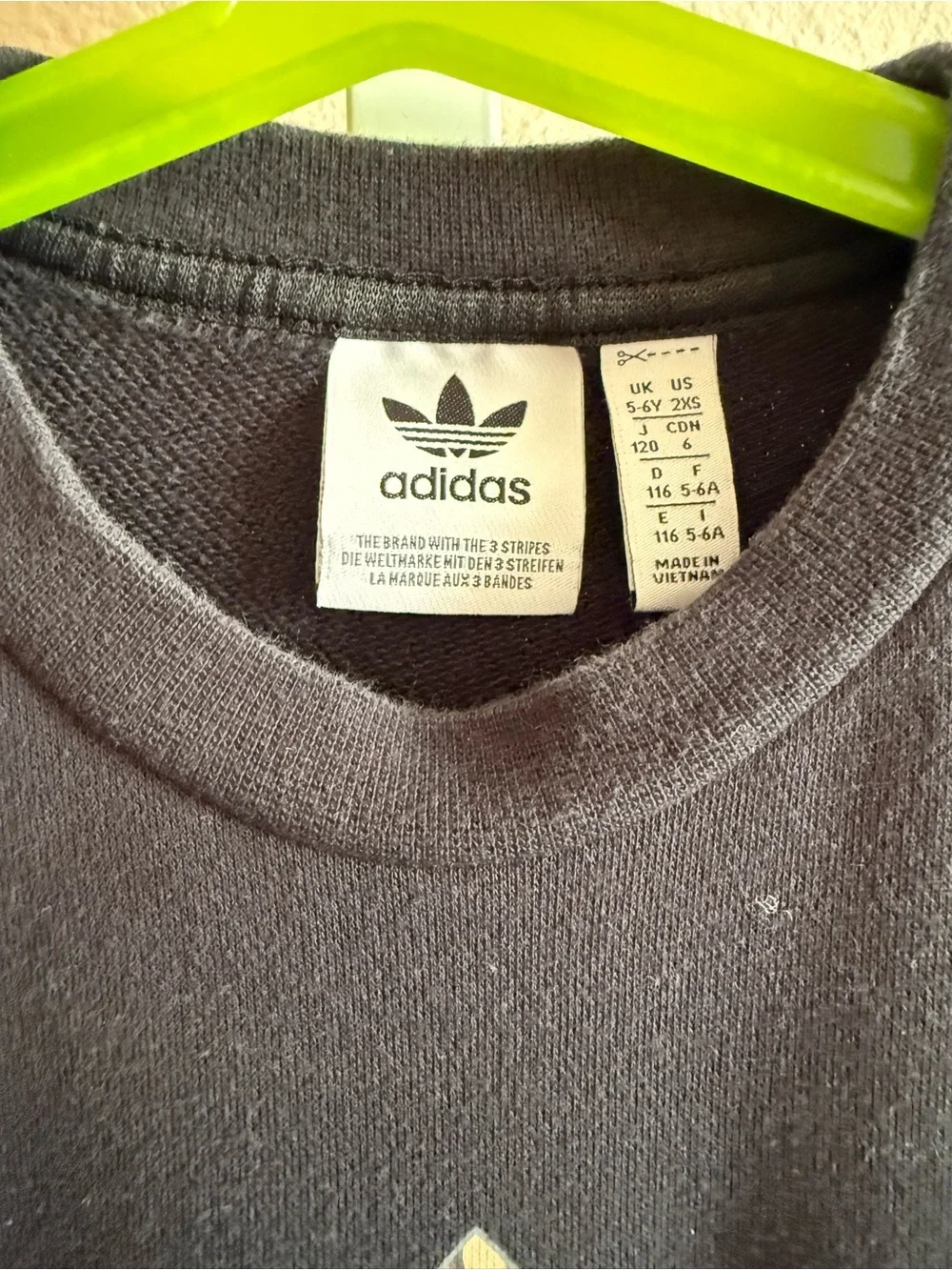 adidas Black Sweatshirt with Camo Trefoil - Picture 2 of 3